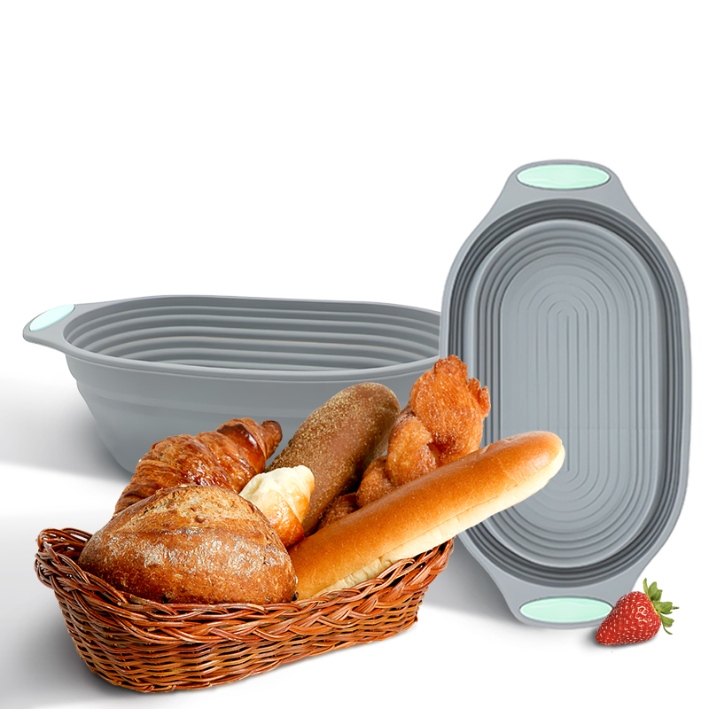 Kitchen Accessories For Baking - سلة تخمير الخبز السيليكونية القابلة للطي