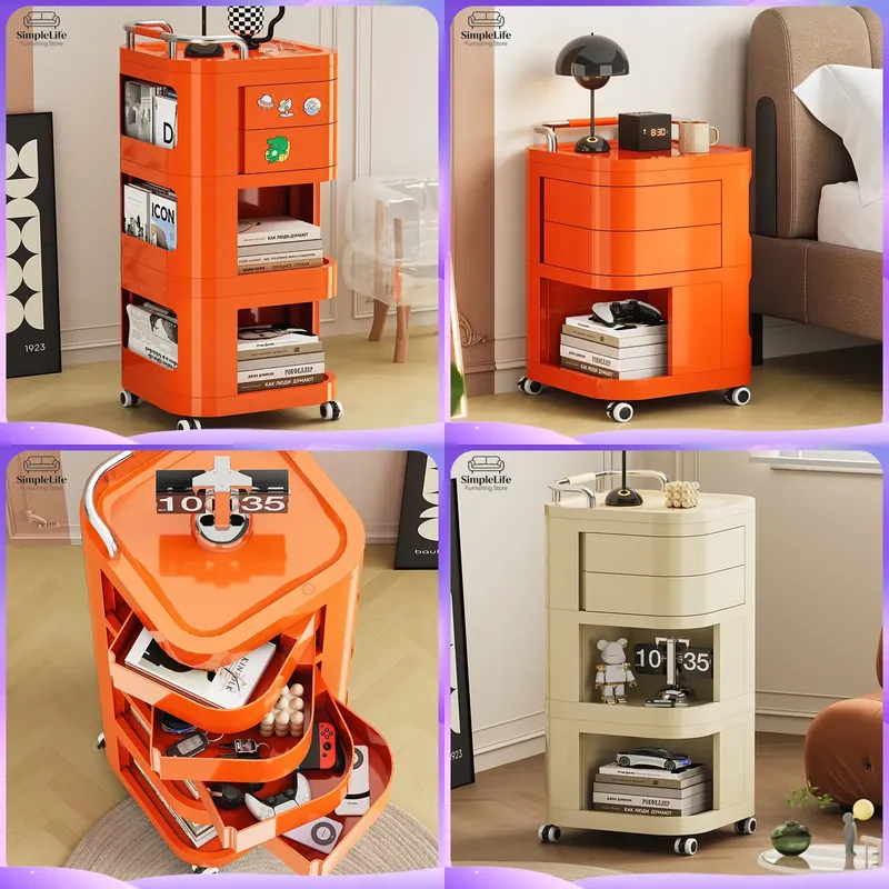 Kitchen Baking Station - عربة مطبخ متحركة بعجلات، عربة تخزين