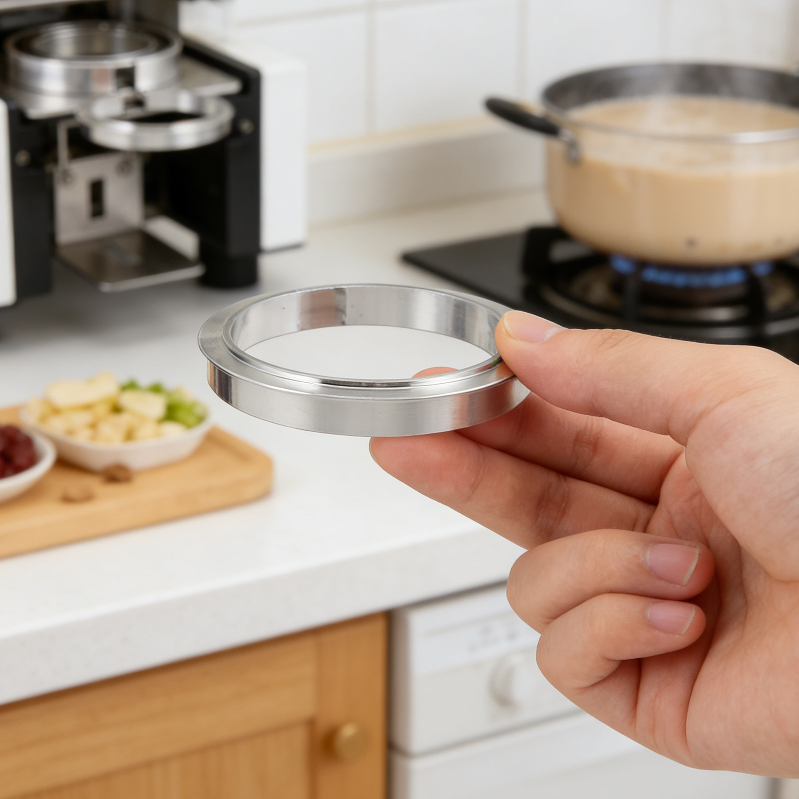 Kitchen Job - حلقة إحكام يدوية لأكواب الشاي بالحليب،