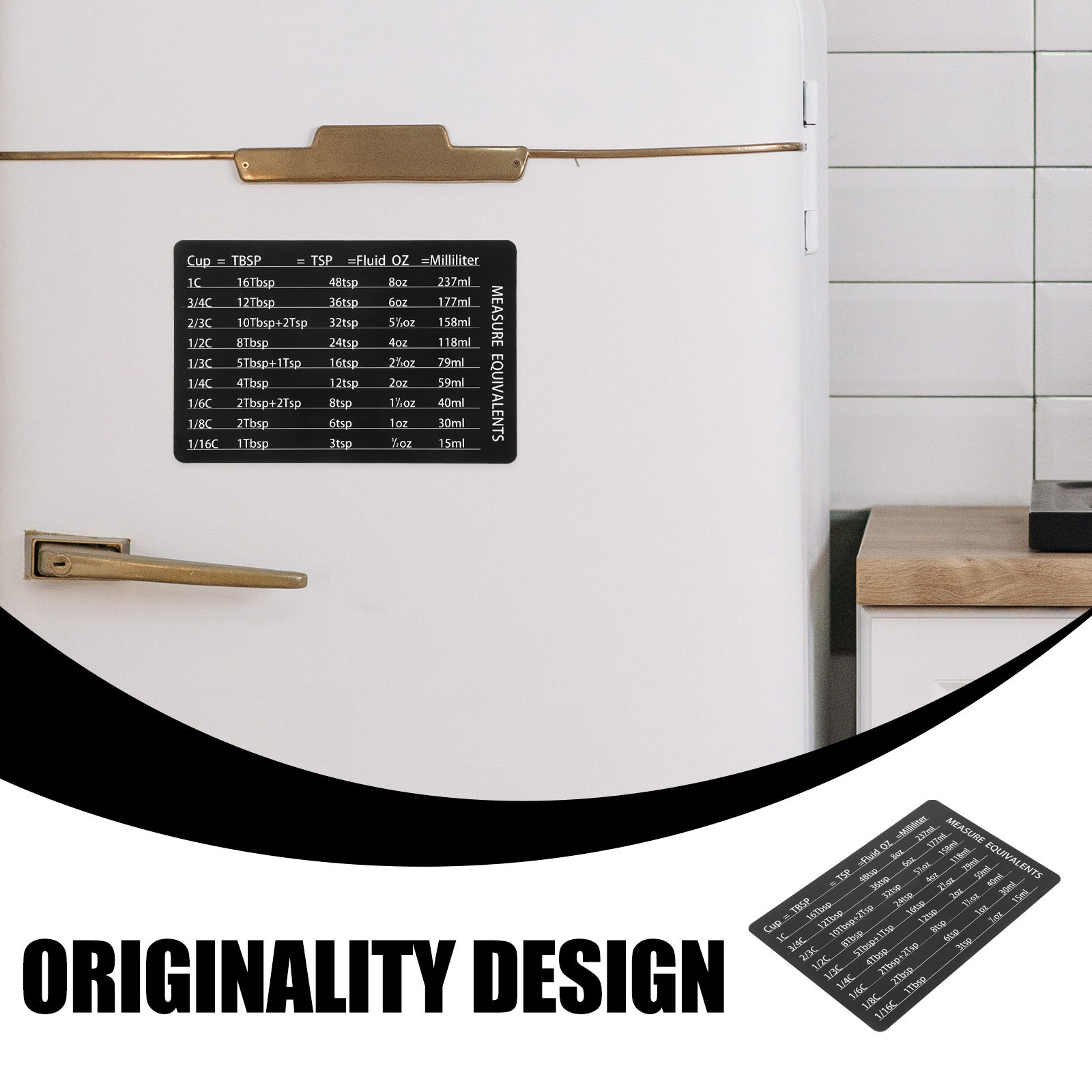 مخطط تحويل مغناطيسي قابل لإعاد - مراجعة Kitchen Baking Conversion Chart وسعره