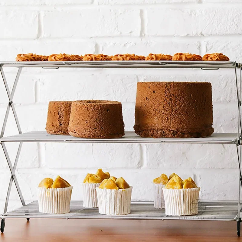 طوي متعدد الطبقات كعكة رف التب - مراجعة Kitchen Accessories For Baking وسعره
