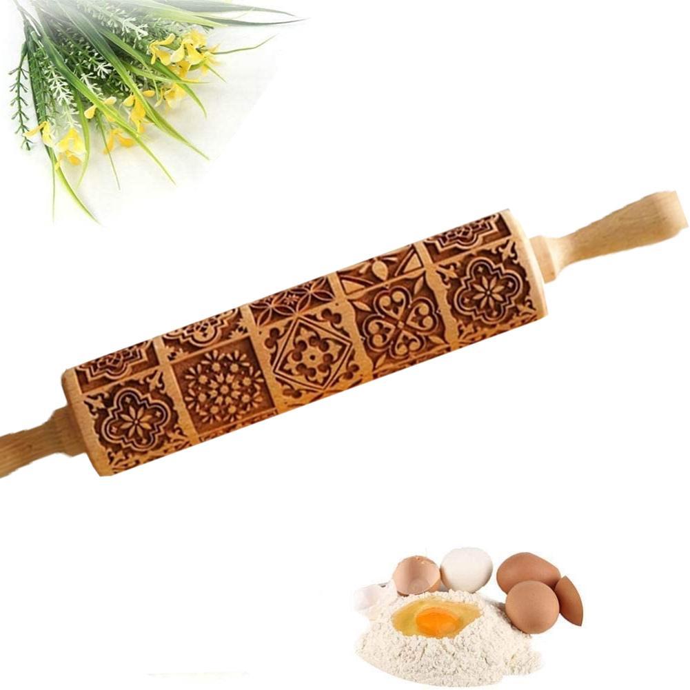 1 قطعة خشبية عباد الشمس تنقش ش - مراجعة Kitchen Roll Baking وسعره