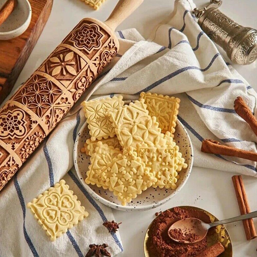 1 قطعة خشبية عباد الشمس تنقش ش - مراجعة Kitchen Roll Baking وسعره