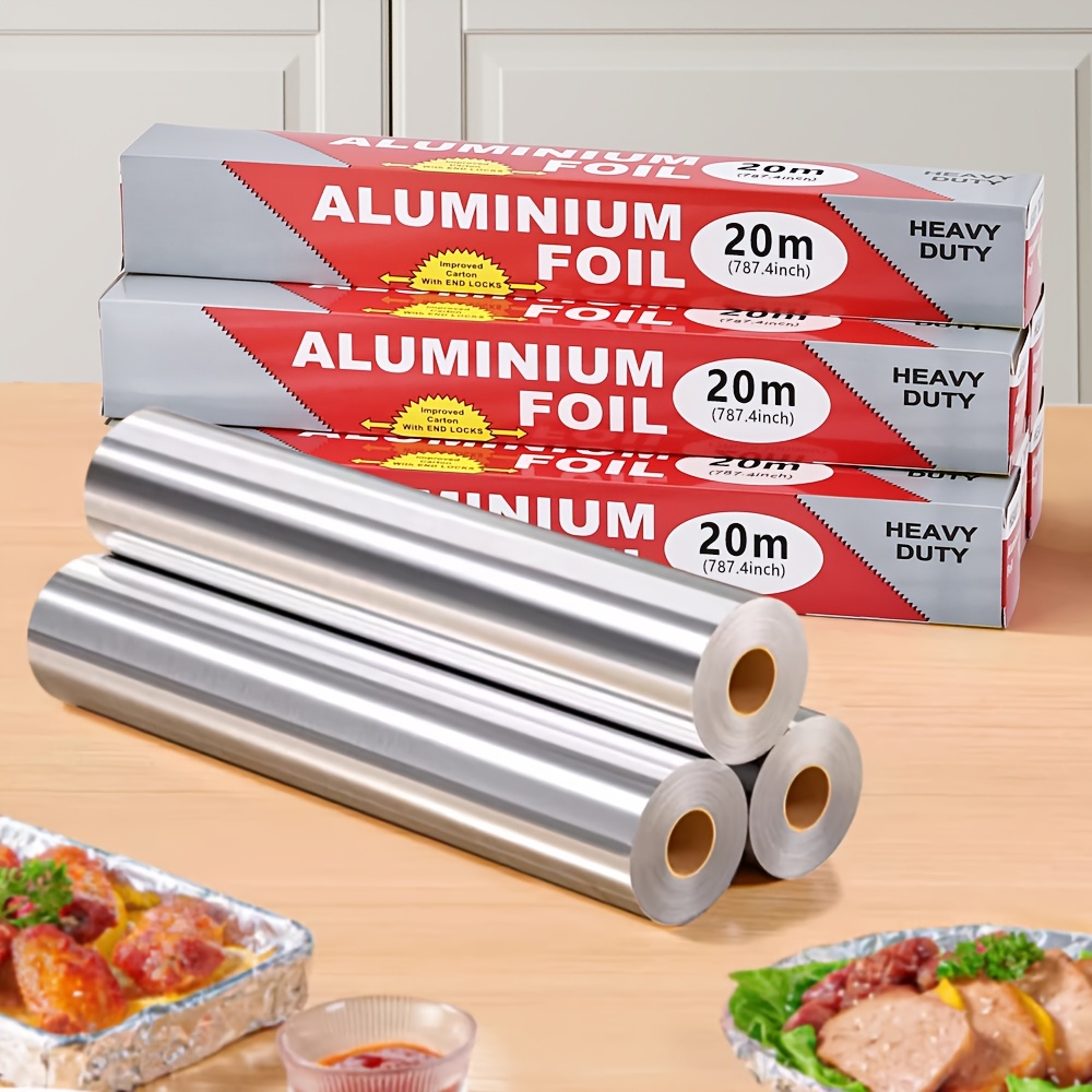 لفة ورق ألومنيوم متينة، بطول 5 - مراجعة Kitchen Roll Baking وسعره