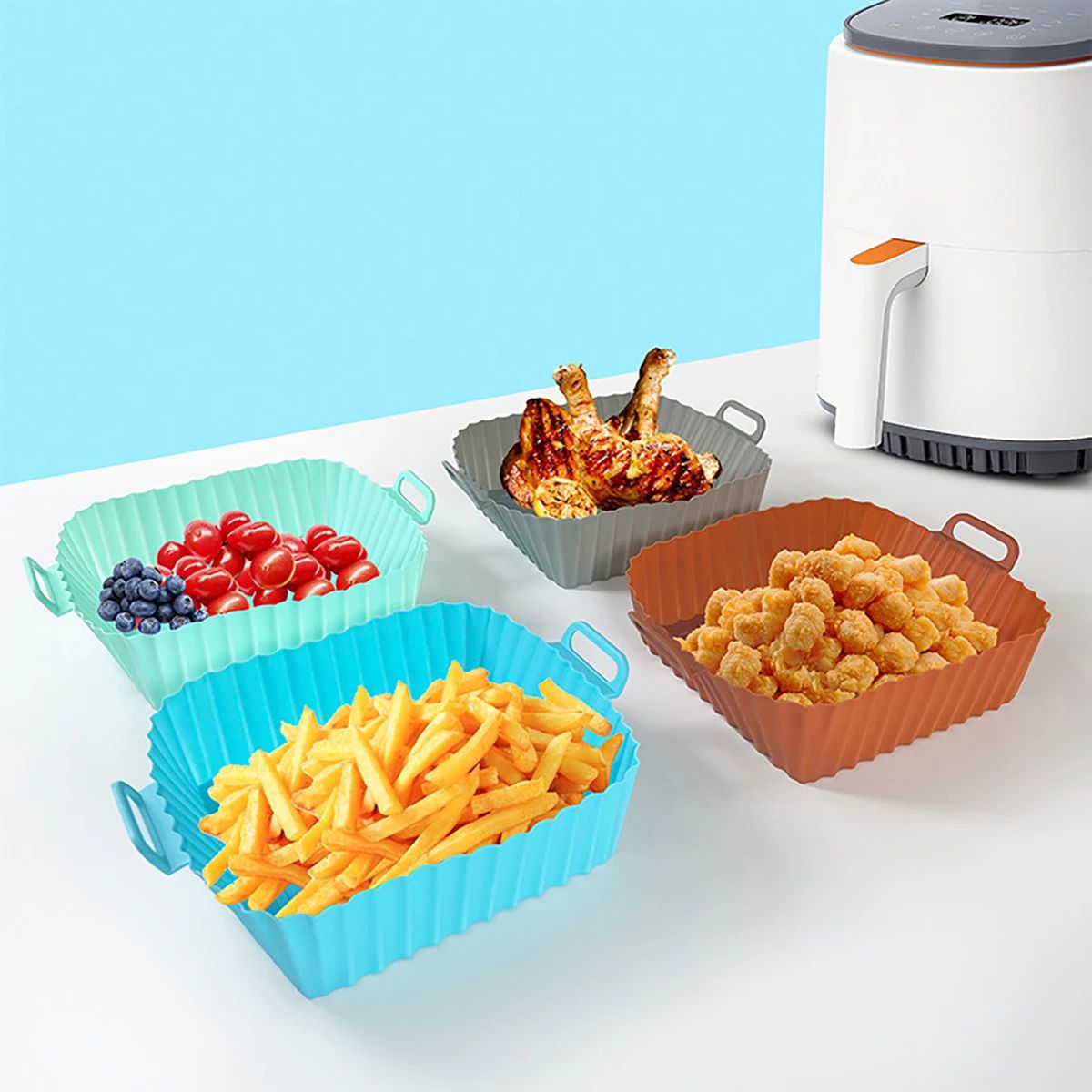قالب سيليكون للقلاية الهوائية، - مراجعة Kitchen Accessories For Baking وسعره