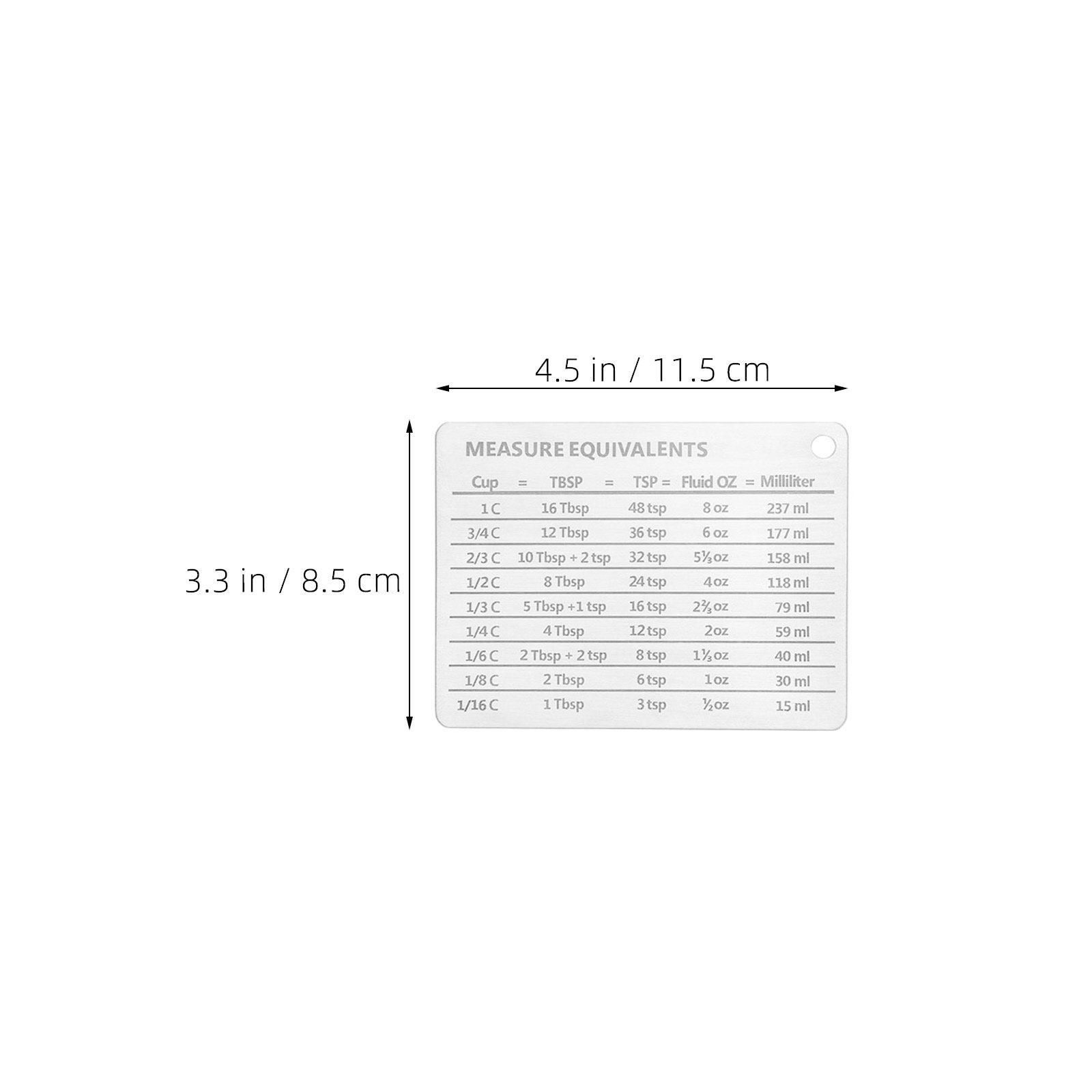 مغناطيس مقياس خبز من الفولاذ ا - مراجعة Kitchen Baking Conversion Chart وسعره